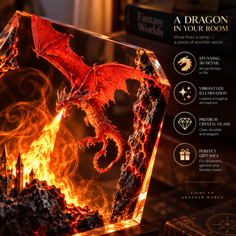 Fire Dragon Halloween Lamp By Luviko