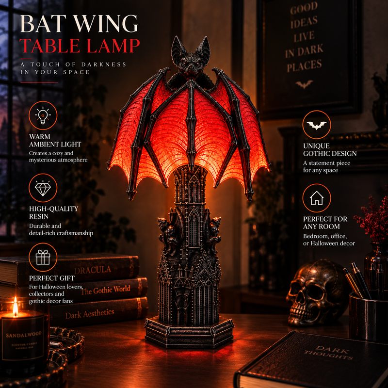 Bat Halloween Lamp By Luviko